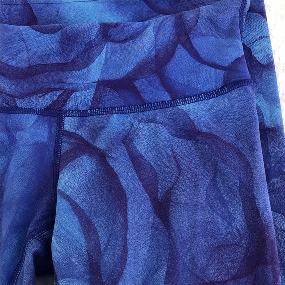 Lululemon Wunder Under midnight Tulle blue purple Leggings 6 - Picture 4 of 5
